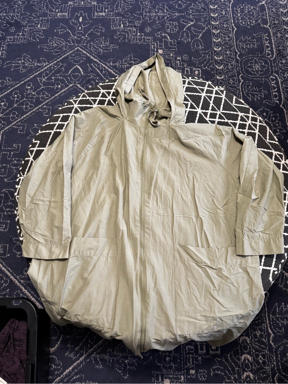 LC Waikiki Light Olive Long Hooded Jacket 2X 3X